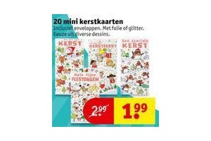 mini kerstkaarten