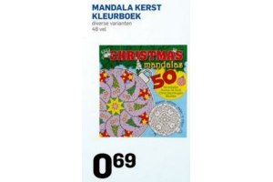 mandala kerst kleurboek