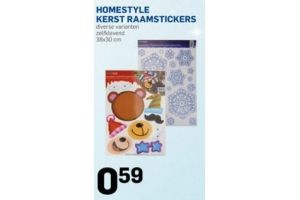 kerst raamstickers