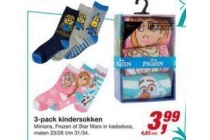 3 pack kindersokken