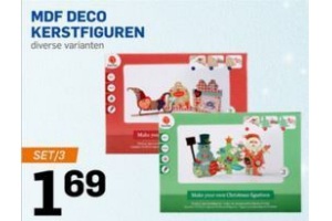 mdf deco kerstfiguren