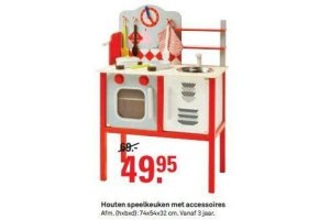 houten speelkeuken met accessoires