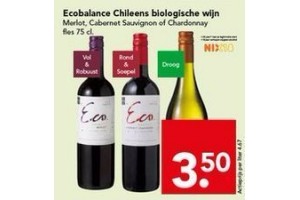 ecobalance chileens biologische wijn