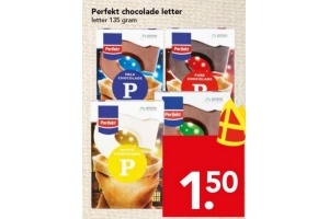 perfekt chocolade letter