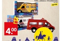 politie ambulance of brandweerauto