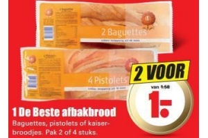 1 de beste afbakbrood