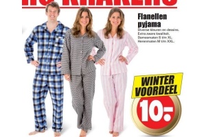 flanellen pyjama