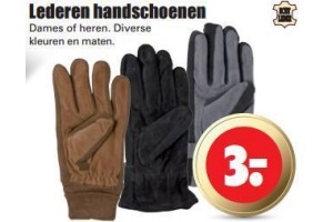 lederen handschoenen