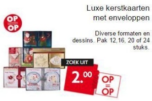 luxe kerstkaarten met enveloppen