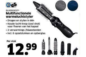 multifunctionele warmeluchtstyler