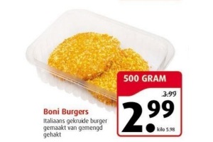 boni burgers