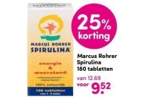 marcus rohrer spirulina 180 tabletten