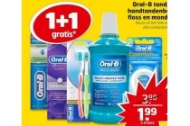 oral b tandpasta handtandenborstel floss en mondwater