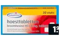 trekpleister hoesttabletten