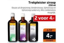 trekpleister siroop