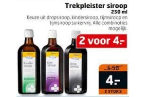 trekpleister siroop