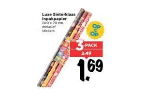 luxe sinterklaas inpakpapier