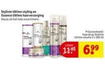 styliste ultime styling en essence ultime haarverzorging
