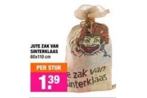 jute zak van sinterklaas