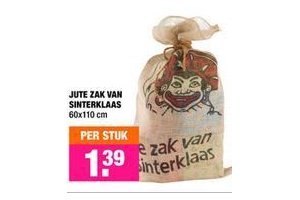 jute zak van sinterklaas