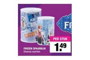 frozen spaarblik