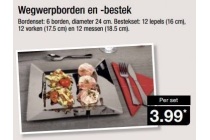 wegwerpborden en bestek