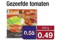 gezeefde tomaten