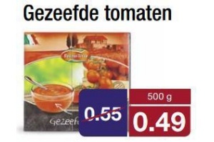 gezeefde tomaten