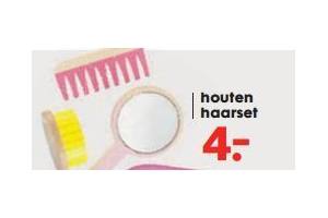 houten haarset