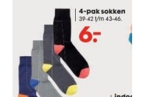 4 pak sokken