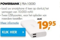 powerbank pba 10000