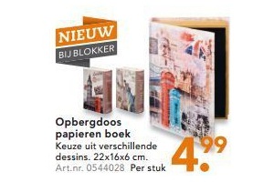 opbergdoos papieren boek