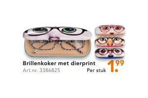 brillenkoker met dierprint
