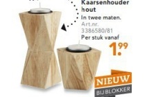 kaarsenhouder hout