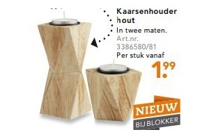 kaarsenhouder hout