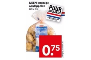 deen kruimelige aardappelen