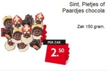 sint pietjes of paardjes chocola