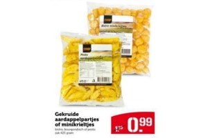 gekruide aardappelpartjes of minikrieltjes