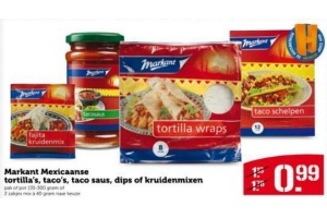 markant mexicaanse tortilla s taco s taco saus dips of kruidenmixen