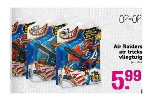 air raiders air tricks vliegtuig voor en euro 5 99 per stuk