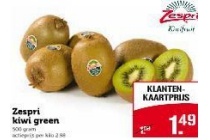 zespri kiwi green