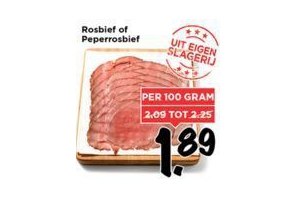 rosbief of peperrosbief