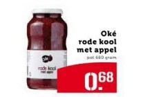 ok en eacute rode kool met appel