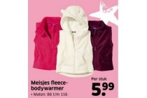 meisjes fleecebodywarmer