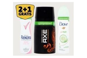 axe dove of rexona deodorant