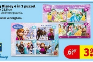 king disney 4 in 1 puzzel