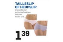 tailleslip of heupslip
