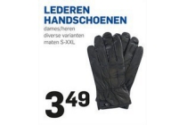 lederen handschoenen