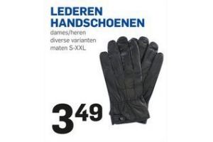 lederen handschoenen