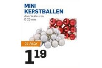 mini kerstballen